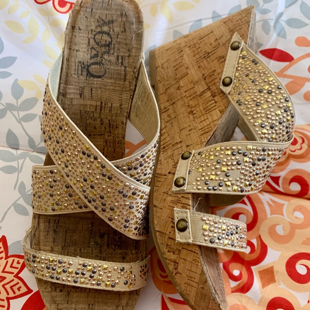Bling Wedge Sandals